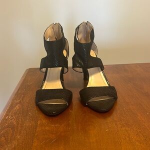 BCBGeneration snakeskin print heel.